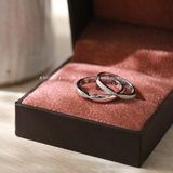  Cielo Cặp nhẫn cưới vàng trắng Moissanite CP-Cielo-WG10 