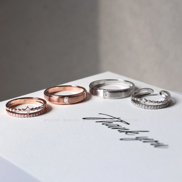 nhẫn cưới vàng 18K