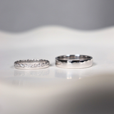  Elyra Cặp nhẫn vàng trắng Moissanite CP-Elyra-WG10 