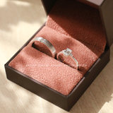  Hebe Cặp nhẫn vàng trắng Moissanite CP-Hebe-WG10 