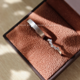  Lael Cặp nhẫn cưới vàng trắng Moissanite CP-Lael-WG10 