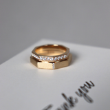  Liliana Cặp nhẫn vàng trắng Moissanite CP-Liliana-WG10 
