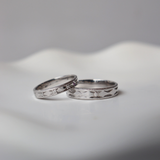  Merris Cặp nhẫn vàng trắng Moissanite CP-Merris-WG10 