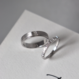  Quinn Cặp nhẫn vàng trắng Moissanite CP-Quinn-WG10 