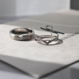  Reverie Cặp nhẫn vàng trắng Moissanite CP-Reverie-WG10 