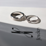  Reverie Cặp nhẫn vàng trắng Moissanite CP-Reverie-WG10 