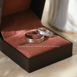  Terra Cặp nhẫn cưới vàng trắng Moissanite CP-Terra-WG10 