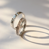  Tramie Cặp nhẫn vàng trắng Moissanite CP-Tramie-WG10 