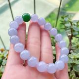  Vòng tay hạt sang trọng Chất liệu ngọc bích Sử dụng đồ trang sức, quà tặng Kt 10*10*10mm 