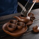  BỘ ẤM TRÀ ĐẤT SÉT NUNG CAO CẤP Chất liệu: Cát tím (nung ở nhiệt độ 1280oC) 