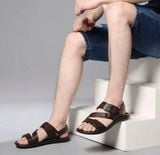  Sandal nam thời trang cao cấp Chất liệu da lợn + đế cao su 