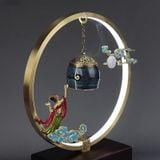  LƯ HƯƠNG ĐỒNG TREO PHÁT NHẠC TRANG TRÍ Chất liệu: Đồng thau  Xử lý bề mặt: màu đồng 