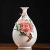 Bình trang trí hoa nở rộ Chất liệu sứ Sử dụng đồ trưng bày, quà tặng