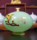  ĐỒ TRANG TRÍ BÌNH THUỶ TINH SANG TRỌNG Chất liệu: Sapphire tráng men + men hợp kim 