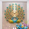 ĐỒNG HỒ TREO TƯỜNG CHIM CÔNG CAO CẤP Sơn nướng nhiệt độ cao phong trào năng lượng mặt trời