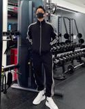  BỘ ĐỒ THỜI TRANG THỂ THAO NAM CAO CẤP vải tổng hợp, hỗn hợp 50% cotton và 50% sợi polyester 