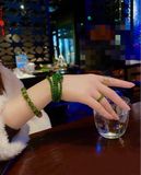  VÒNG TAY NGỌC HETIAN TỰ NHIÊN  Chất liệu: chalcedony tự nhiên Kích thước hạt: 6mm 