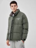  ÁO KHOÁC PHAO THỜI TRANG NAM CAO CẤP  sợi polyester 85% ; Sợi polyamit (nylon) 15% 