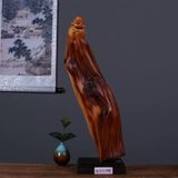  Tượng Phật Di Lặc chạm khắc nghệ thuật Chất liệu gỗ Sử dụng đồ trưng bày Kt 15*10*45cm 