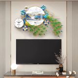  ĐỒNG HỒ TREO TƯỜNG CHIM CÔNG CAO CẤP Vật liệu: sắt + nhựa  Nghề thủ công: Sơn nướng nhiệt độ cao 