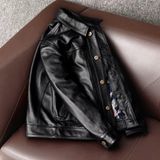  Áo khoác da thật denim nam cao cấp BK-FA005300VN-4019 
