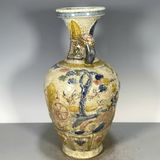  Bình cổ phong cảnh Chất liệu sứ Sử dụng đồ trưng bày Kt 16.5*37 