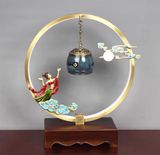 LƯ HƯƠNG ĐỒNG TREO PHÁT NHẠC TRANG TRÍ Chất liệu: Đồng thau  Xử lý bề mặt: màu đồng 