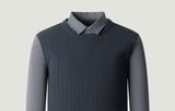  Áo len phối sơ mi công sở cao cấp Chất liệu 45,6%polyester 37,6%sợi acrylic 11,4% nylon 5,4% lông cừu 