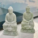  Phật Thích ca cao 20cm Đá trắng xanh Thái Nguyên 