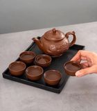  BỘ ẤM TRÀ ĐẤT SÉT TÍM CAO CẤP Chất liệu: đất sét tím Ấm trà: 10cm*18,5cm 