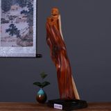  Tượng Phật Di Lặc chạm khắc nghệ thuật Chất liệu gỗ Sử dụng đồ trưng bày Kt 15*10*45cm 
