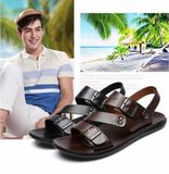  Sandal nam thời trang cao cấp Chất liệu da lợn + đế cao su 