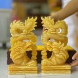  Rồng đứng ngọc hoàng long  Cao 30cm 