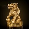 Cặp kì lân may mắn Chất liệu đồng Sử dụng đồ trưng bày  Kt 13.5*11*15.5 nặng 2.1kg
