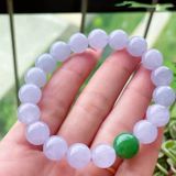  Vòng tay hạt sang trọng Chất liệu ngọc bích Sử dụng đồ trang sức, quà tặng Kt 10*10*10mm 