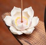  Tượng Quan Thế Âm Bồ Tát lư hương chảy ngược sáng tạo Chất liệu gốm sứ + gỗ + sắt + đèn LED 