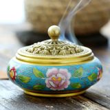  Lư hương cổ trang trí Chất liệu đồng Sử dụng đồ trưng bày Kt 10*7cm đường kính miệng 7cm nặng 807g 