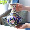 BÌNH GỐM HOA MẪU ĐƠN TRANG TRÍ CAO CẤP BK-CE003100VN-4044