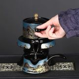  Bộ pha trà lười tự động tại nhà  Chất liệu sứ + bộ lọc thép không gỉ 