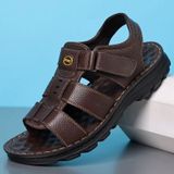  Sandal da nam cao cấp Chất liệu da bò + đế PUc Thoáng khí và đế chống trơn trượt, chống mài mòn 