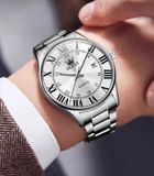  ĐỒNG HỒ ĐẲNG CẤP DOANH NHÂN Chuyển động thạch anh Gương ánh sáng xanh cong có độ cứng cao 