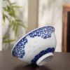 BỘ BÁT CƠM SỨ TRẮNG XANH CAO CẤP Chất liệu sản phẩm: Đất sét trắng cao cấp d13CM; chiều cao 6CM; 300ml