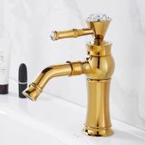  VÒI BỒN RỬA MẶT HIỆN ĐẠI CAO CẤP Màu sắc: vàng  Chất liệu: đồng thau 