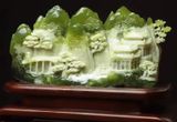  ĐỒ TRANG TRÍ NGỌC TÚ TỰ NHIÊN  Ngọc tự nhiên, chạm khắc bằng tay, màu nguyên bản Đá thô Xiuyu tự nhiên 
