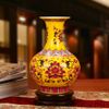 Bình hoa sạng trọng Chất liệu gốm sứ Sử dụng đồ trưng bày Kt 16*22 đường kính đáy 9 đường kính miệng 9