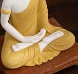 Thích Ca Mâu Ni Đại Tôn Phật Như Lai Chất liệu gốm sứ Sử dụng đồ trưng bày Kt 15*12*19cm 