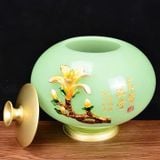  ĐỒ TRANG TRÍ BÌNH THUỶ TINH SANG TRỌNG Chất liệu: Sapphire tráng men + men hợp kim 