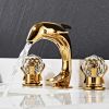 Vòi Rửa Bồn Rửa Mặt Cá Heo Vàng Nguyên liệu chính: 100% đồng cao cấp