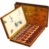 Bộ trà cờ vua cao cấp Chất liệu hộp cờ gỗ + các loại trà ( Thiết Quan Âm, Kim Quân Mai, Phổ Nhi, Lapsang Souchong)