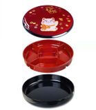  Hộp bày kẹo Tết mèo may mắn Chất liệu melamine (sứ giả) 